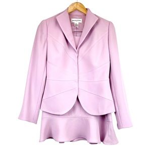 Bloomingdale's Lilac Women's Blazer and Skirt Set